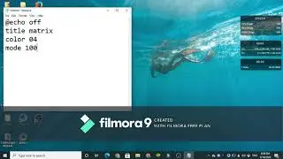 how to creat a cmatrix in your notepad like a prompt