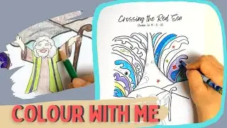 MOSES CROSSING THE RED SEA | COLOUR WITH ME