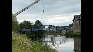 Adey Steel installs Gooseholme Footbridge