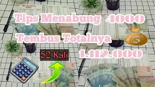 Cara Menabung Uang 4000 Jadi 1.112.000💰