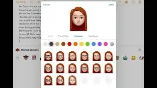 How to make a Memoji, on a iPad.