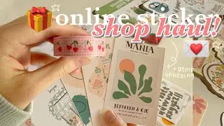 🧸 - reviewing small online sticker shops! ˗ˏˋ + asmr stationary unboxing ˎˊ˗