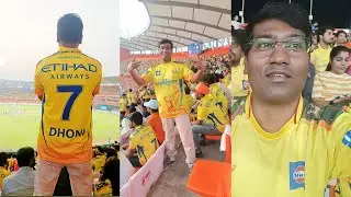 MS Dhoni: A dream come true | live watching in IPL Full Vlog #msdhoni #dhoni