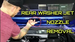 REMOVE REAR WASHER JET NOZZLE FK7 2018 HONDA CIVIC
