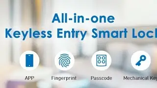 LOCKLY Secure Plus Deadbolt - Bluetooth Smart Lock, Fingerprint Door Lock with Patented Keypad