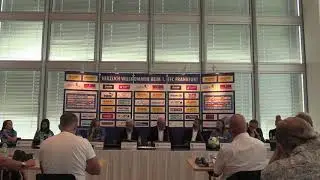 Saisonauftakt-Pressekonferenz im Commerzbank-Tower am 8. August 2019