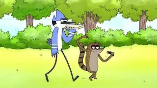 Regular Show - Mordecai and Rigby Rapping hard