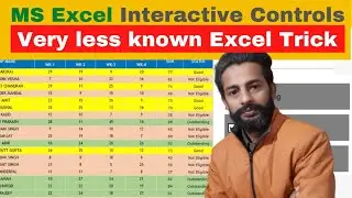 Interactive controls | Conditional Formatting and Form Controls