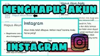 Tutorial Menghapus Akun Instagram