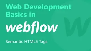 Semantic HTML5 Tags | Web Development Basics in #Webflow