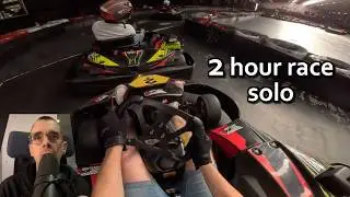 I Drove a Two Hour Rental Karting Race Solo - Rental Karting Endurance Practice