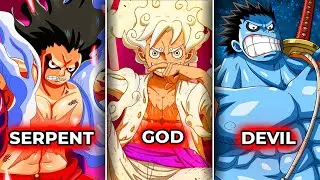 All 9 Luffy's Forms In One Piece (Snakeman, Sun God, Shadow  Devil...)
