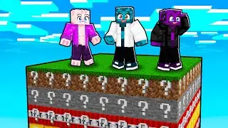 Jsme Uvězněni na Jednom LUCKY BLOCK CHUNKU v Minecraftu!
