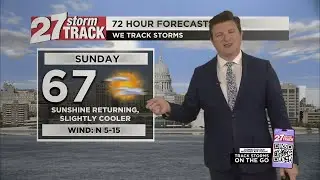 5-3 Friday 6 pm forecast: Mostly sunny, mild on Friday