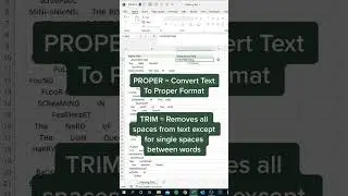 How to clean text in Excel #shorts