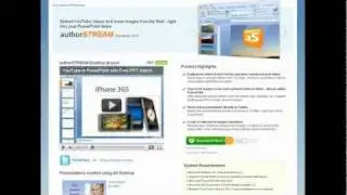 authorSTREAM Desktop 2.0- Free add-in to insert YouTube and Vimeo videos in PowerPoint slides