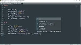 Loading Bar Animation With Html And CSS