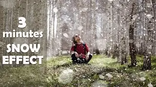 Photoshop Snow Effect Tutorial (Free Snow Overlay)