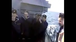 МПК-59 «Снежногорск» ритуал посвящения в моряки-надводники / С Денём моряка-надводника!