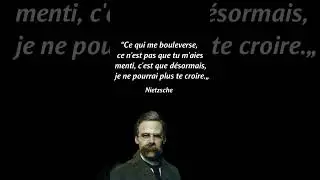 Nietzsche : Citations Pour TRANSFORMER Votre VIE. #shorts #citation #pensées