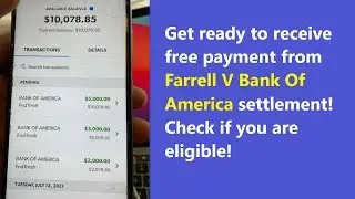 Get free $$$ from Farrell V Bank Of America settlement! Here's how much you'll get from Farrel Bana
