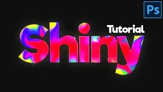 Create Shiny & Glossy Text Effect in Photoshop | Photoshop Tutorial