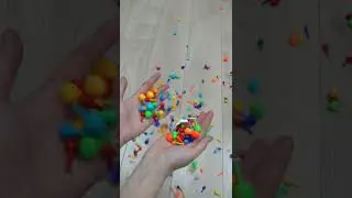 Colored Toys Satisfying Video #satisfying #asmr #shorts