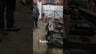 ремонт трехсекционной мачты после аварии #погрузчик #ремонт #погрузчики #аварии