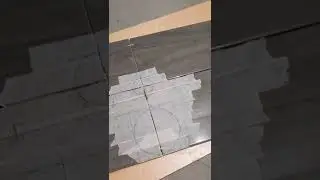 Как разметить аккуратные отверстия в плитке!