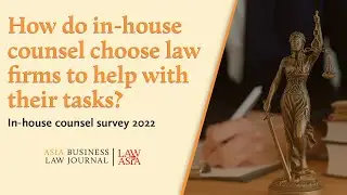 How do in-house counsel choose law firms to help with their tasks?