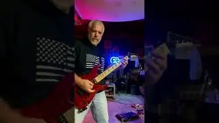 Jamming to a backing track of You’ve Got Another Thing Coming by Judas Priest