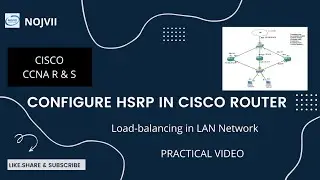 Configuration of HSRP | Load-Balancing | NoJvii