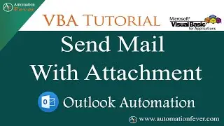 Add Attachment in Mail Using VBA | VBA Outlook Automation | Excel VBA Tutorial in Hindi