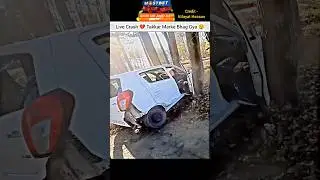 Live Crash 💔 Car Wale Ko Takkar Marke Bhag Gya 😧#crash #shorts #bike #rider #youtubeshorts #motovlog