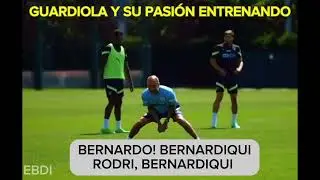 💙La PASIÓN de PEP GUARDIOLA ENTRENANDO #futbol #championsleague #premierleague