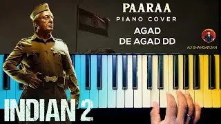 Paaraa - indian 2 Song Piano Cover with NOTES | AJ Shangarjan | AJS
