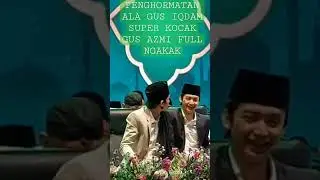 Gus Azmi smiles full of laughter because of Gus Iqdam's hilarious tribute