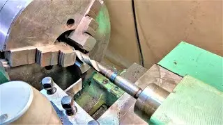 Welding a drill with a lathe