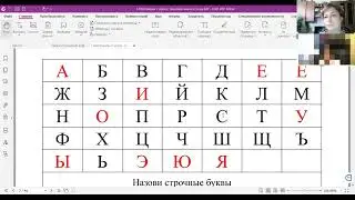 Повторение алфавита