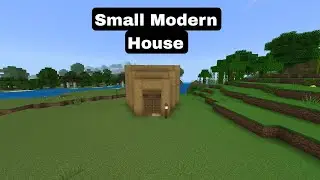 Minecraft: How To Built A Very Small Modern Wooden House⚒️