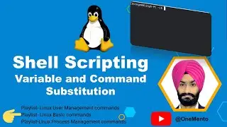 command and variable substitution in shell scripting