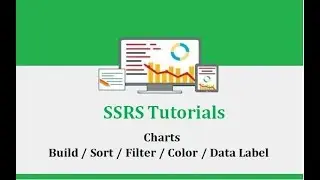 SSRS Tutorials - 7.Your first chart - Build / Sort / Filter / Color / Data Label