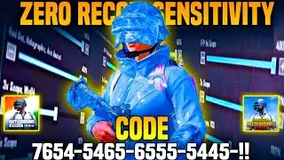 Best Sensitivity Settings And Cantrol Code 2024 | Zero Recoil Sensitivity Pubg Mobile