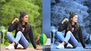 Snapseed Blue And Black Photo Editing | Snapseed Photo Editing  | Snapseed Background Change Editing
