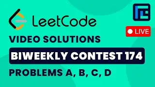 Leetcode Biweekly Contest 174 | Video Solutions - A to D | by Vibhaas | TLE Eliminators