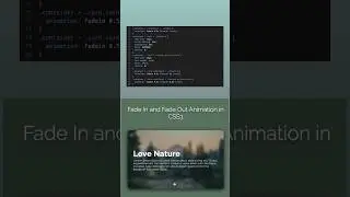 Fade In and Fade Out animation in 