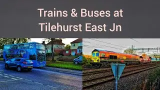Trains & Buses at Tilehurst East Jn | GWML | 13.11.24
