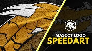 DRAGON MASCOT LOGO | SPEEDART | PHOTOSHOP | @RigorDreamZ
