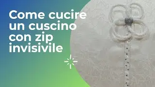 cuscino con zip invisibile