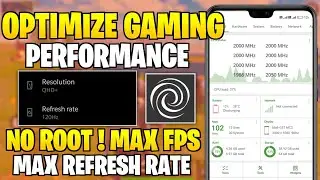 How To Optimize Gaming Performance For Android || Boost FPS & Fix FPS Shutters || No Root